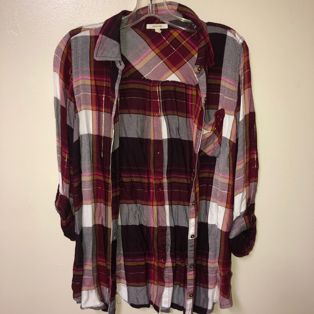 Maurices plaid shirt
